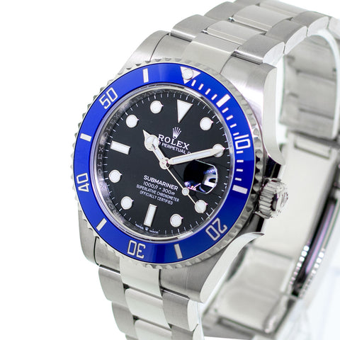 Rolex Submariner 40mm Black Dial Blue Ceramic Bezel 126619 Da Vinci Fine Jewelry Inc