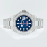 Rolex Yacht-Master 40mm Platinum & Steel Blue Index Dial & Platinum Bezel 126622-Da Vinci Fine Jewelry