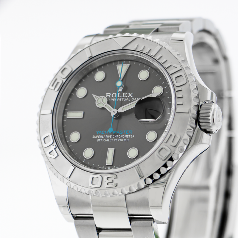 Rolex Yacht Master Dark Rhodium Dial Platinum Bezel 126622 Da