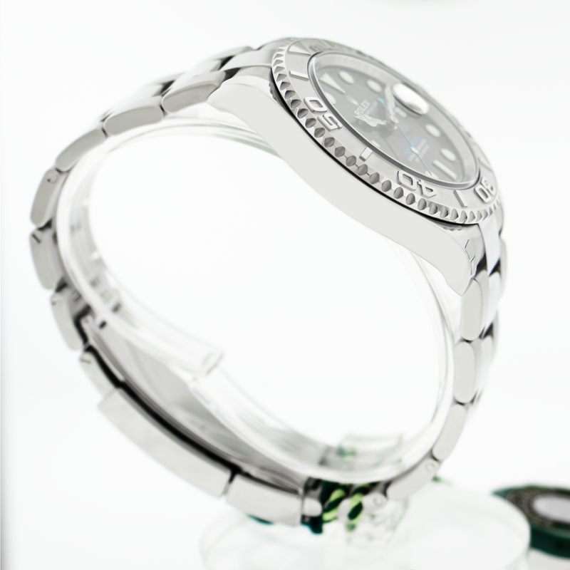 Rolex Yacht-Master 40mm Platinum & Steel Dark Rhodium Dial & Platinum Bezel 126622-Da Vinci Fine Jewelry