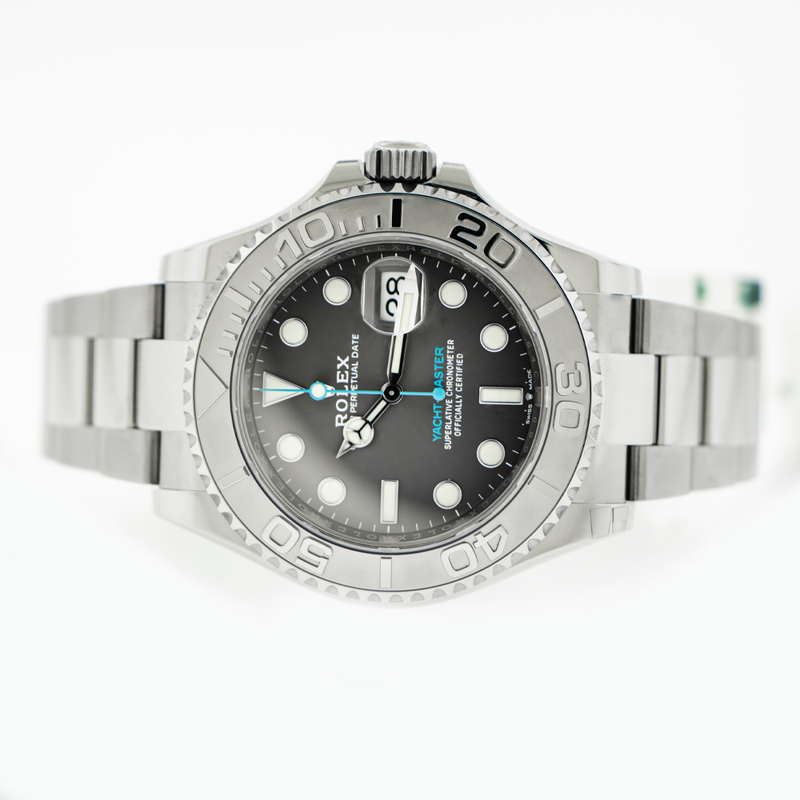 Rolex Yacht Master Dark Rhodium Dial Platinum Bezel 126622 Da