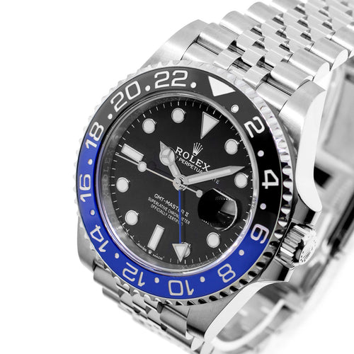 Rolex GMT-Master II "Batman" 40mm Stainless Steel Black Dial & Black & Blue Bezel 126710BLNR-Da Vinci Fine Jewelry