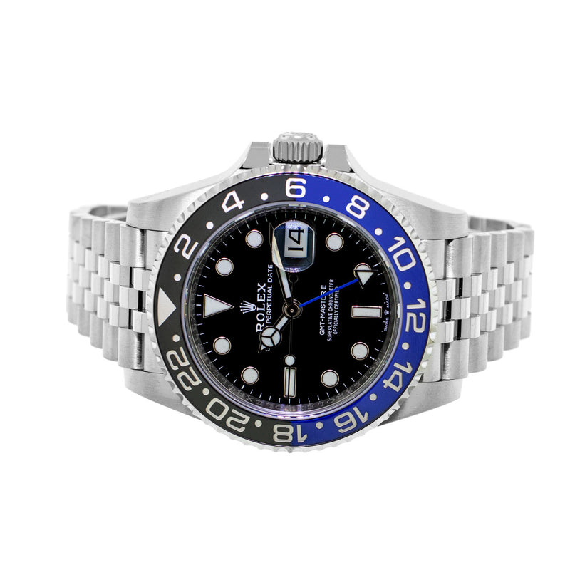 Rolex GMT-Master II "Batman" 40mm Stainless Steel Black Dial & Black & Blue Bezel 126710BLNR-Da Vinci Fine Jewelry