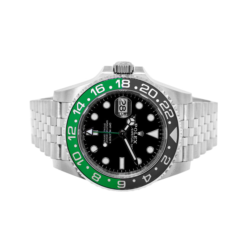 Rolex GMT-Master II "Sprite" 40mm Stainless Steel Black Dial & Black & Green Bezel 126720VTNR-Da Vinci Fine Jewelry
