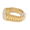 Rolex Day-Date 36mm Yellow Gold Champagne Diamond Dial & Fluted Bezel 128238-Da Vinci Fine Jewelry