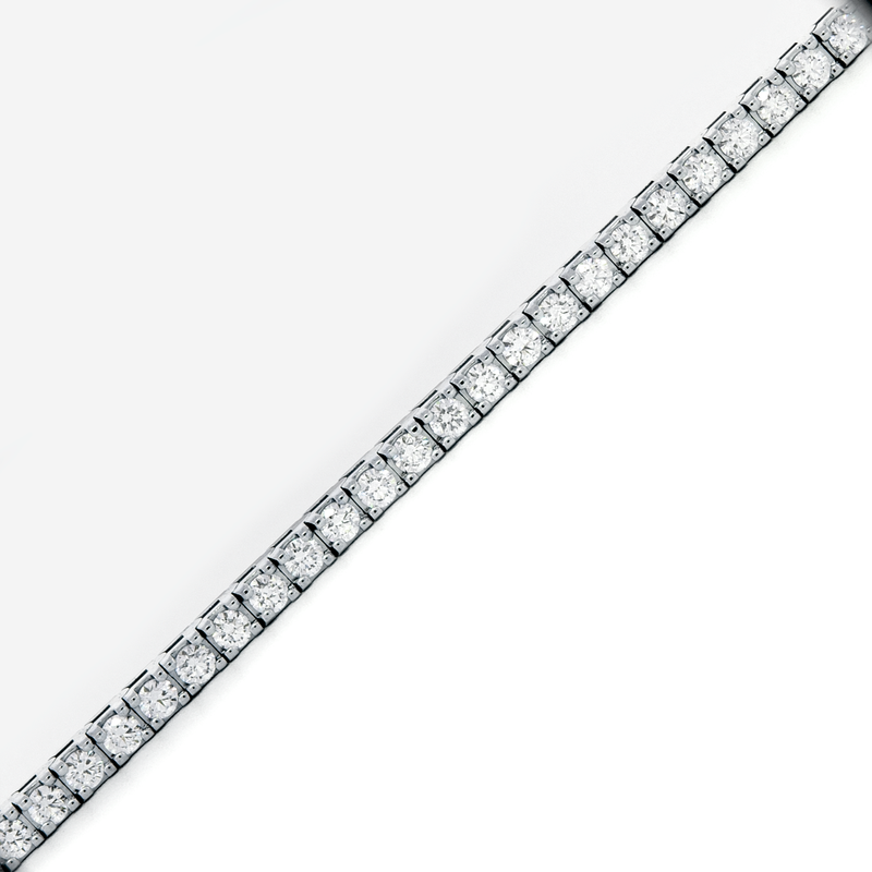 Diamond Tennis Bracelet - 14K White Gold - 4.02ct.-Da Vinci Fine Jewelry