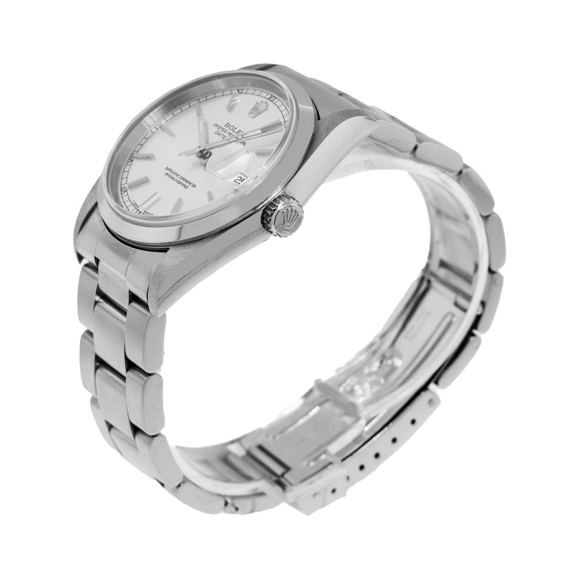 Rolex Datejust 36mm Stainless Steel Silver Index Dial & Smooth Bezel 16200-Da Vinci Fine Jewelry