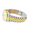Rolex Datejust 36mm Yellow Gold Steel Champagne Diamond Dial Fluted Bezel 16233-Da Vinci Fine Jewelry