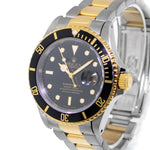 Rolex Submariner 40mm Yellow Gold & Steel Black Dial Black & Black Bezel 16613-Da Vinci Fine Jewelry