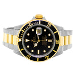 Rolex Submariner 40mm Yellow Gold & Steel Black Dial Black & Black Bezel 16613-Da Vinci Fine Jewelry