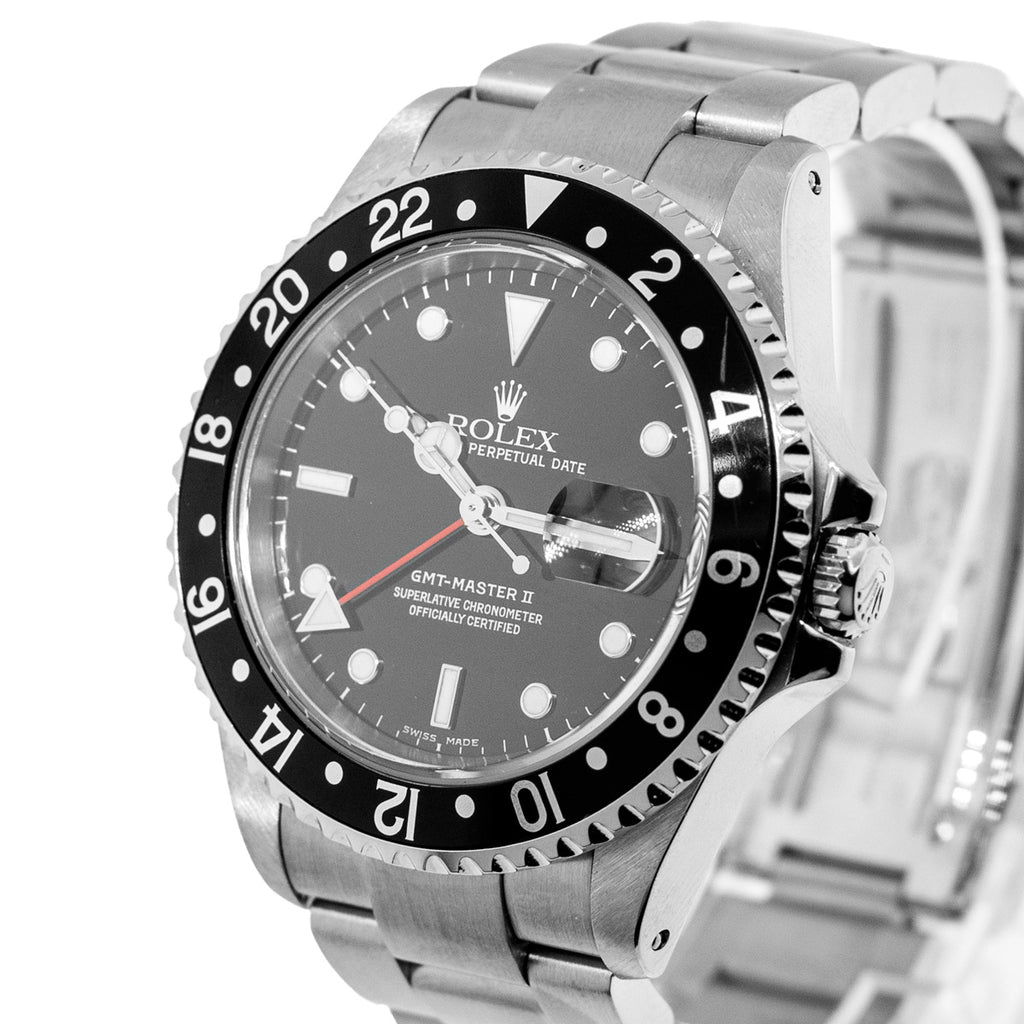 Rolex gmt black and red top