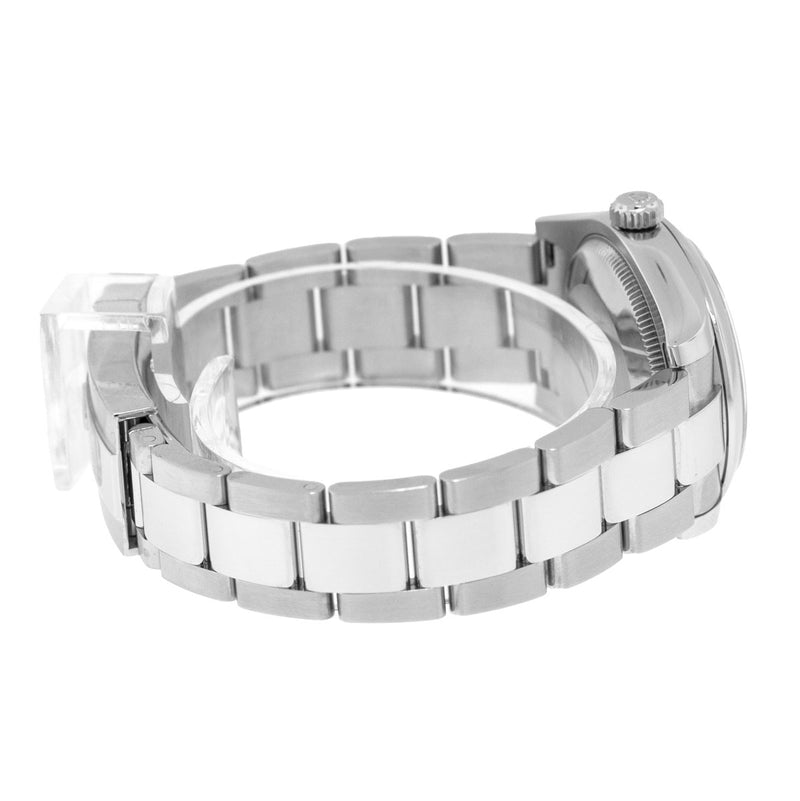 Rolex Lady-Datejust 31mm Stainless Steel Black Index Dial & Smooth Bezel 178240-Da Vinci Fine Jewelry