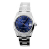 Rolex Lady-Datejust 31mm Stainless Steel Blue Roman Dial & Domed Bezel 278240-Da Vinci Fine Jewelry