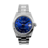 Rolex Datejust 31mm Stainless Steel Blue Roman Dial & Fluted Bezel 178240-Da Vinci Fine Jewelry