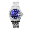 Rolex Lady Datejust 26mm Stainless Steel Blue Diamond Dial & Diamond Bezel 179160-Da Vinci Fine Jewelry