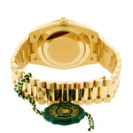 Rolex Day-Date 40mm Yellow Gold Champagne Roman Dial & Fluted Bezel 228238-Da Vinci Fine Jewelry