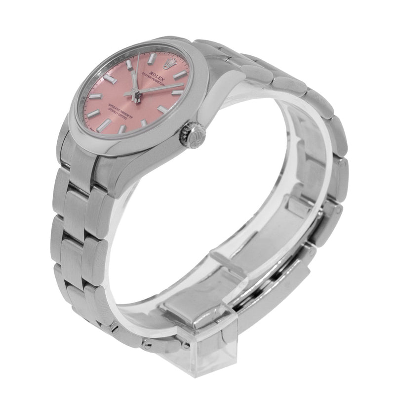 Rolex Oyster Perpetual 31mm Stainless Steel Pink Index Dial & Smooth Bezel 277200-Da Vinci Fine Jewelry