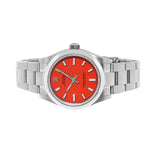 Rolex Oyster Perpetual 31mm Stainless Steel Coral Index Dial & Smooth Bezel 277200-Da Vinci Fine Jewelry