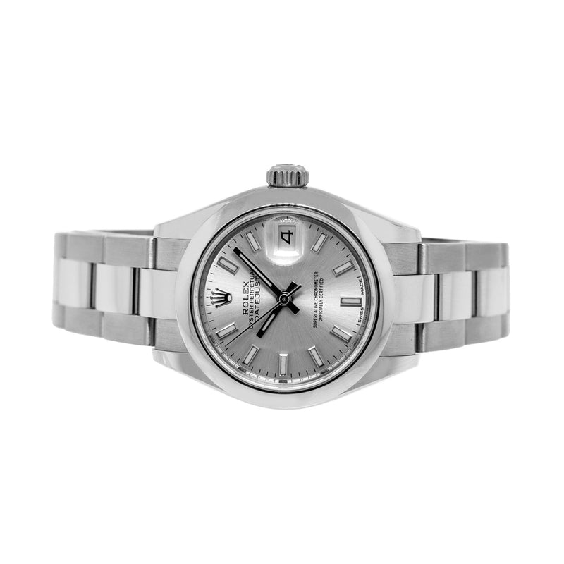 Rolex Lady-Datejust 28mm Stainless Steel Silver Index Dial & Smooth Bezel 279160-Da Vinci Fine Jewelry
