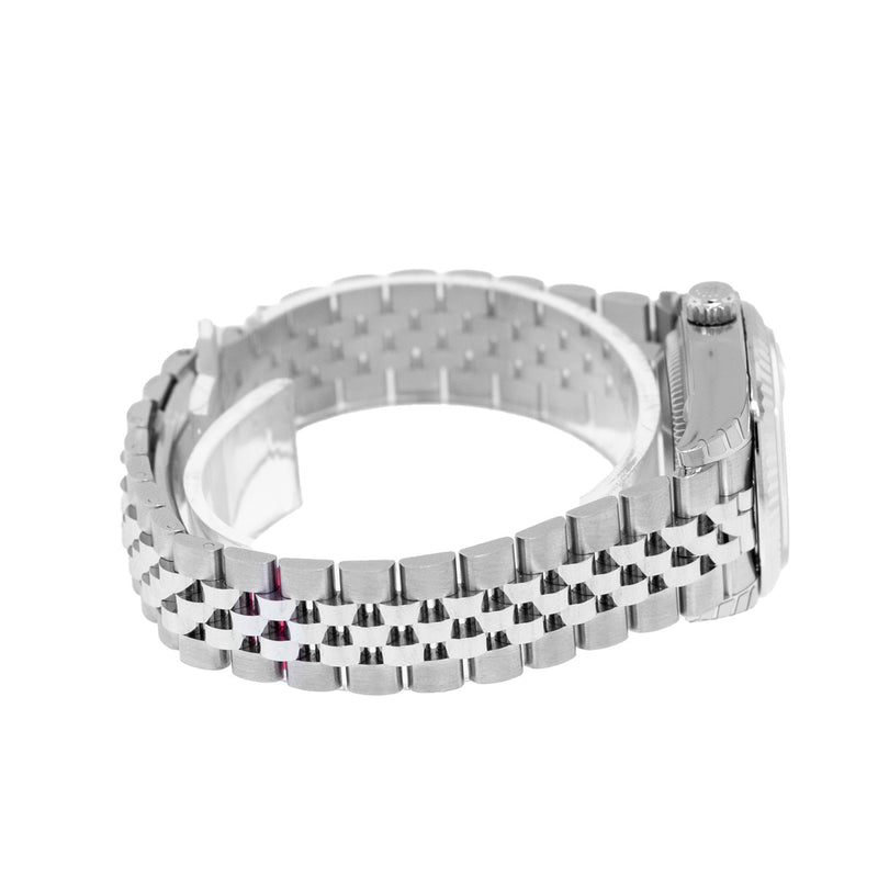 Rolex Datejust 28mm White Gold & Steel Pink Index Dial & Fluted Bezel 279174-Da Vinci Fine Jewelry