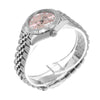 Rolex Lady-Datejust 28mm White Gold Steel Pink Diamond Dial Fluted Bezel 279174-Da Vinci Fine Jewelry