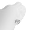 Diamond Stud Earrings - 14K White Gold - 3.03ct-Da Vinci Fine Jewelry