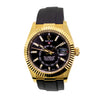 Rolex Sky-Dweller 42mm Yellow Gold Black Index Dial & Fluted Bezel 326238-Da Vinci Fine Jewelry