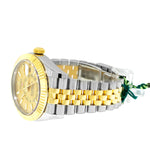 Rolex Sky-Dweller 42mm Yellow Gold & Stainless Steel Champagne Index Dial Fluted Bezel 326933-Da Vinci Fine Jewelry