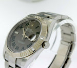 Rolex Datejust II 41mm White Gold & Steel Wimbledon Roman Dial 126334-Da Vinci Fine Jewelry