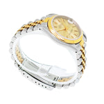 Rolex Lady-Datejust 31mm Yellow Gold Steel Champagne Index Dial & Fluted Bezel 68273-Da Vinci Fine Jewelry