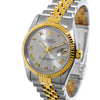 Rolex Lady-Datejust 31mm Yellow Gold Steel Slate Roman Dial & Fluted Bezel 68273-Da Vinci Fine Jewelry