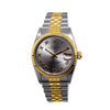 Rolex Lady-Datejust 31mm Yellow Gold Steel Slate Roman Dial & Fluted Bezel 68273-Da Vinci Fine Jewelry