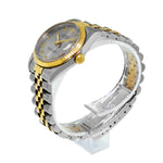 Rolex Lady-Datejust 31mm Yellow Gold Steel Slate Roman Dial & Fluted Bezel 68273-Da Vinci Fine Jewelry