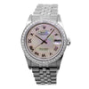 Rolex Lady-Datejust 31mm Stainless Steel Pink Mother of Pearl Roman Dial & Diamond Bezel 68274-Da Vinci Fine Jewelry