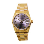 Rolex Lady-Datejust 31mm Yellow Gold Slate Roman Dial & Fluted Bezel 68278-Da Vinci Fine Jewelry