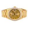 Rolex Lady-Datejust 31mm Yellow Gold Champagne Diamond Dial & Bezel 68278-Da Vinci Fine Jewelry