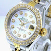 Rolex Lady-Datejust 26mm Yellow Gold Steel White MOP Diamond Dial & Bezel 69173-Da Vinci Fine Jewelry