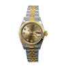 Rolex Datejust 26mm Yellow Gold Steel Champagne Diamond Dial & Fluted Bezel 69173-Da Vinci Fine Jewelry