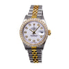 Rolex Lady-Datejust 26mm Yellow Gold Steel White Diamond Dial & Diamond Bezel 69173-Da Vinci Fine Jewelry