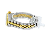 Rolex Lady-Datejust 26mm Yellow Gold Steel White Roman Diamond Dial & Fluted Bezel 69173-Da Vinci Fine Jewelry