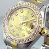 Rolex Lady-Datejust 26mm Yellow Gold & Steel Champagne Diamond Dial Bezel 69173-Da Vinci Fine Jewelry
