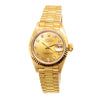 Rolex Lady-Datejust 26mm Yellow Gold Champagne Diamond Dial And Fluted Bezel 69178-Da Vinci Fine Jewelry