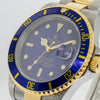 Rolex Submariner Date 40mm Yellow Gold & Steel Blue Dial & Blue Bezel 16613BLU-Da Vinci Fine Jewelry