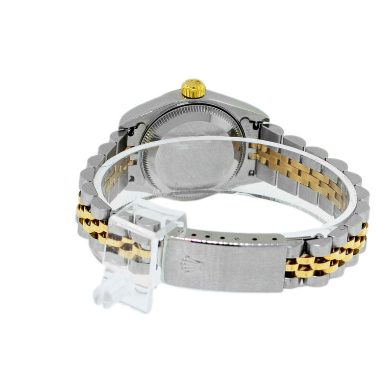 Rolex Lady-Datejust 26mm Yellow Gold & Steel Champagne Arabic Dial, Fluted Bezel 79173-Da Vinci Fine Jewelry