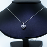 Heart-Shaped Diamond Pendant Necklace - 14K White Gold-Da Vinci Fine Jewelry