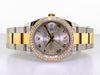 Rolex Datejust 36mm Yellow Gold & Steel Silver Roman Dial & Diamond Bezel 126283RBR-Da Vinci Fine Jewelry