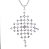 Mesh Diamond Pendant - 14K White Gold - 1.35ct-Da Vinci Fine Jewelry