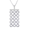 Circle Diamond Pendant Necklace - 14K White Gold - 2.64ct.-Da Vinci Fine Jewelry