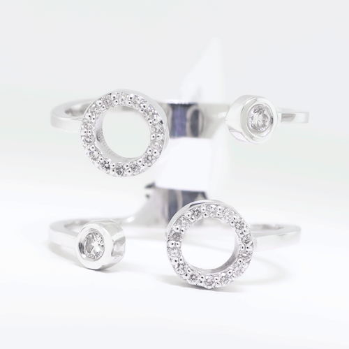 Diamond circles In-Between Ring-Da Vinci Fine Jewelry