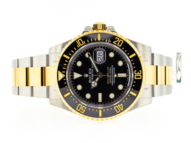 Rolex Sea-Dweller 43mm Yellow Gold & Steel Black Dial & Black Bezel 126603-Da Vinci Fine Jewelry